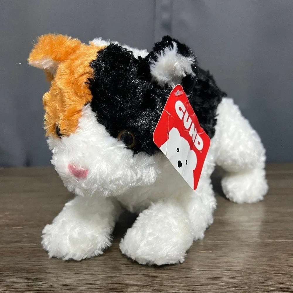 Gund Chelsea Calico Cat Plush 6050653 Stuffed Animal Kitten White Black Orange